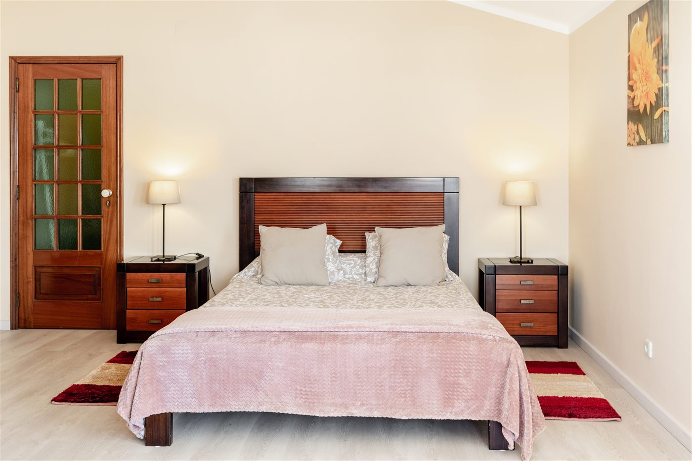 Room with surfboard