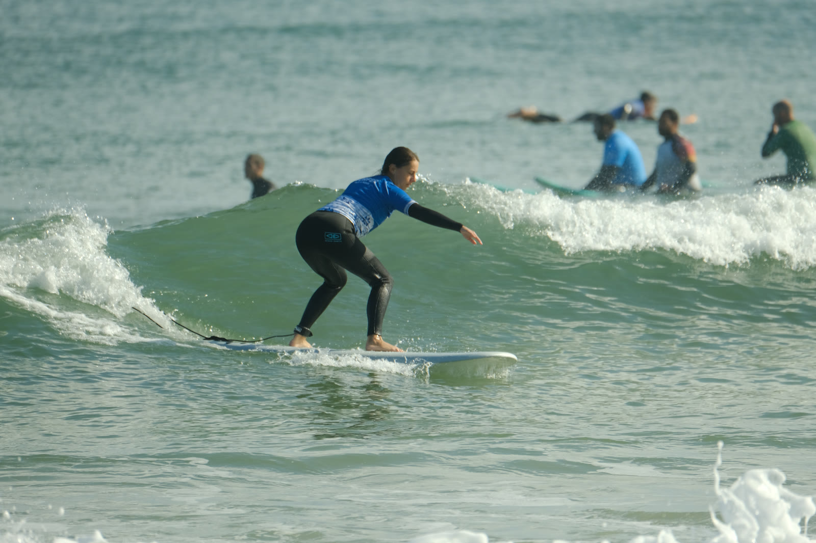 Group surf session