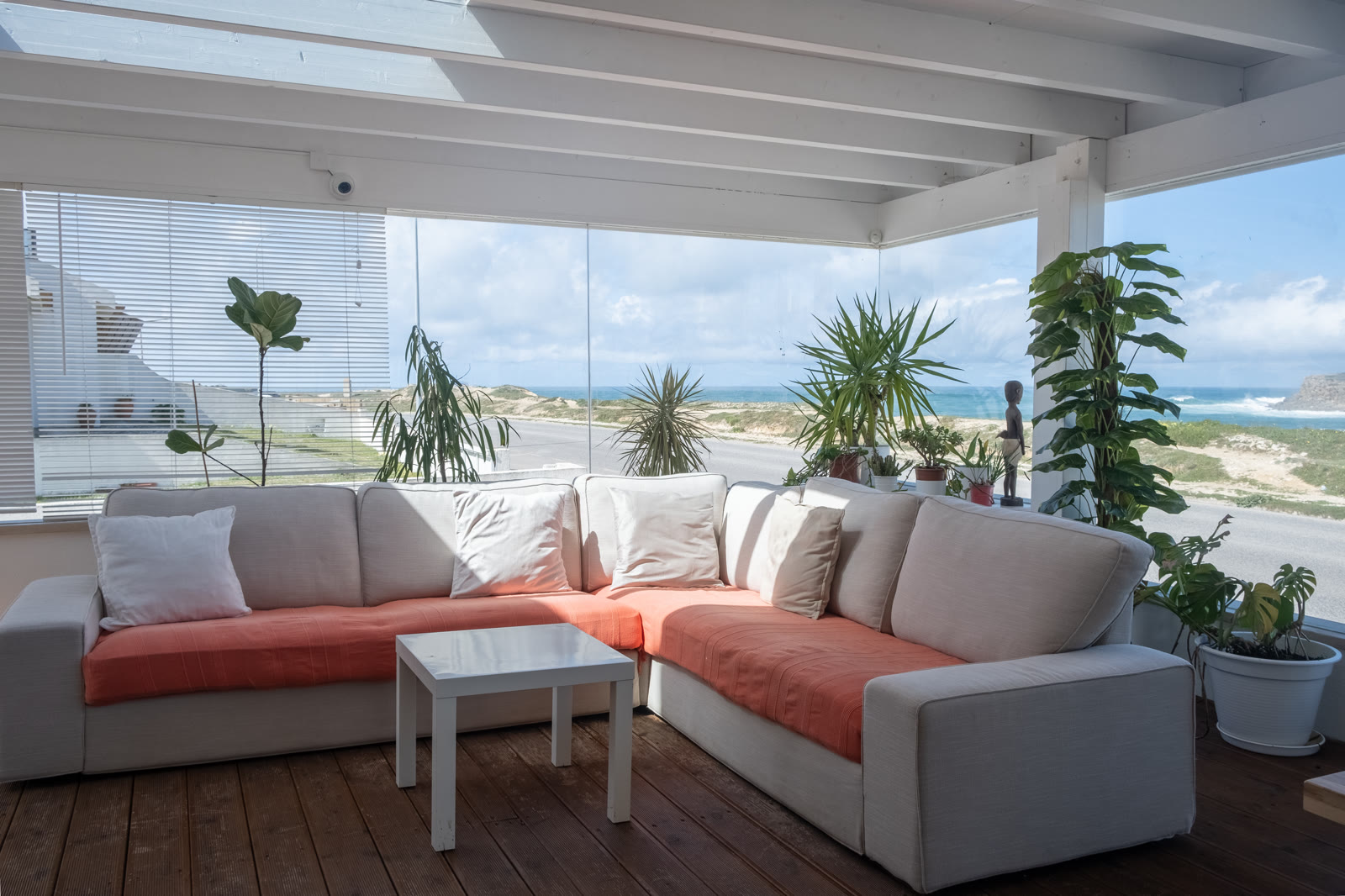 Living room at the surf house