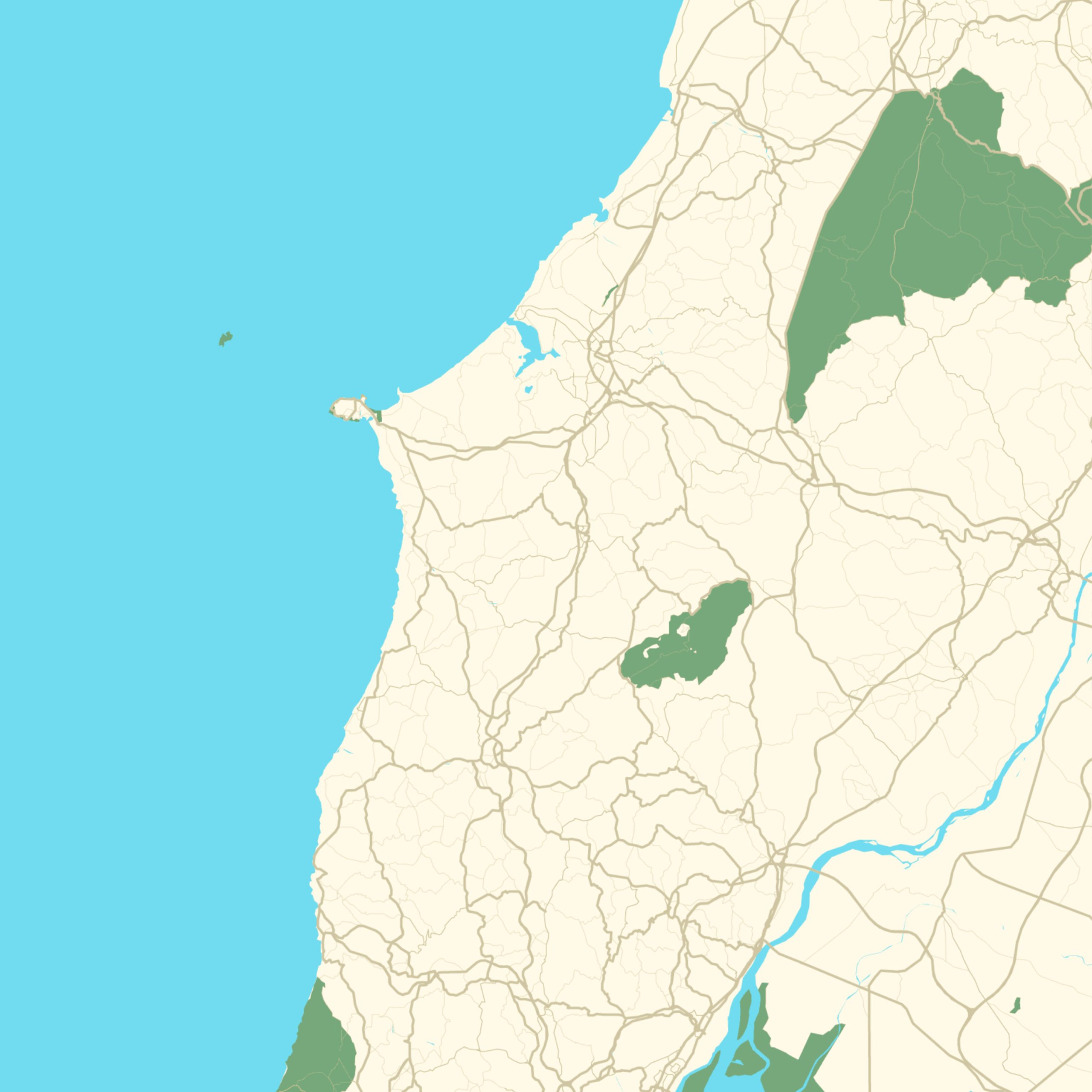 Map of the West Coast surf beaches